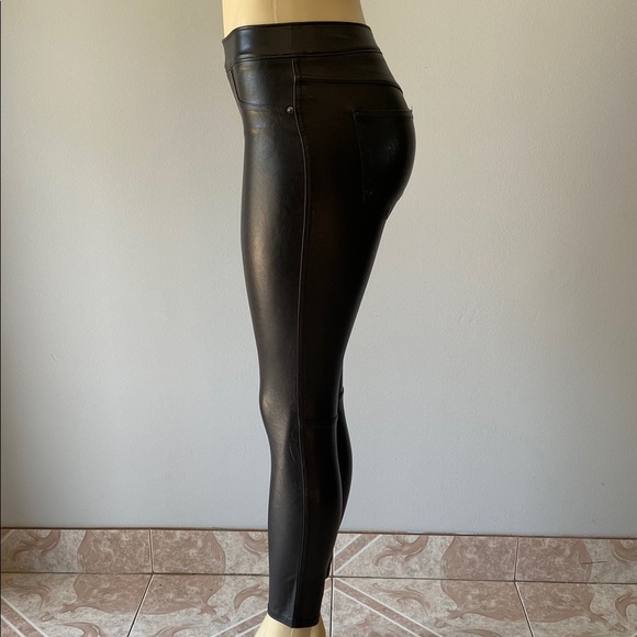 SPANX Faux Leather Leggings in Black - Picture 4 of 9